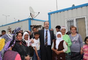 Prefabrik Evlerde Oturan Selzedeler Ziyaret Edildi.